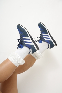Tenis ADIDAS azul camurça 38 - comprar online