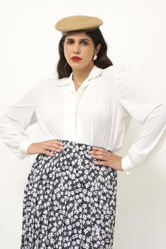 Camisa branca MAGI ROUFF b.perola - comprar online