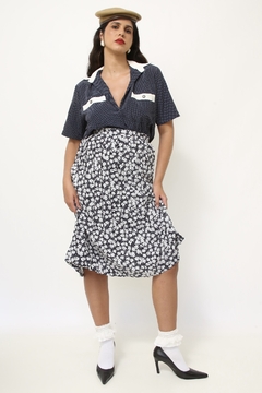 Camisa poa vintage nave - loja online