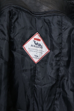 Parka couro marrom forrada - loja online