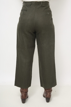 Calça verde 100% linho na internet