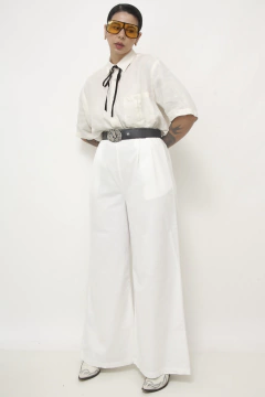 Calça branca pantalona - loja online