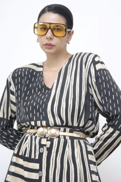 Conjunto SAIA + CAMISA estampado vintage