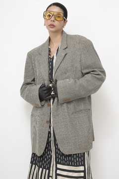 Blazer xadrez oliva lã 100% lã na internet