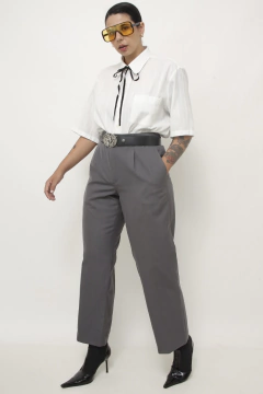 Calça cinza alfaiataria DIOR - loja online