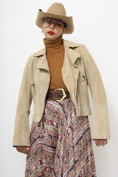 Jaqueta couro camurça vintage GAP - loja online