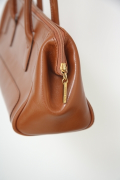 Bolsa caramelo couro vintage SMART BAG - Capichó Brechó