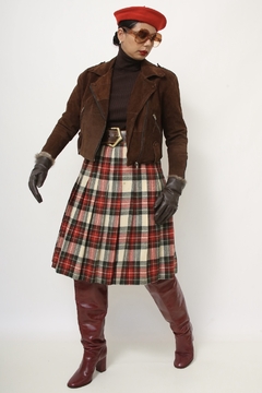 Jaqueta biker marrom forrada - comprar online