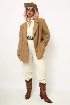 Blazer bege 100% lã classico na internet