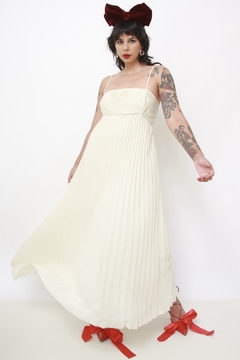 Imagem do Vestido plissado champagne