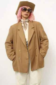 Blazer bege 100% lã classico na internet