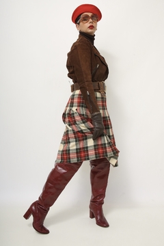 Jaqueta biker marrom forrada - comprar online