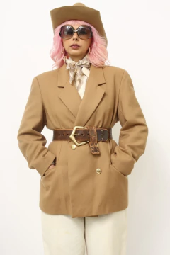 Blazer bege 100% lã classico