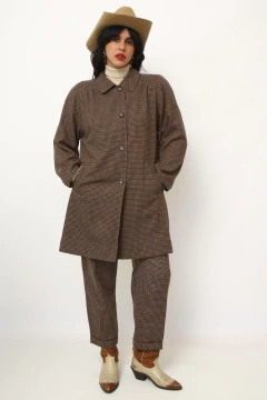 Casaco dupla face xadrez com tencc cinza na internet