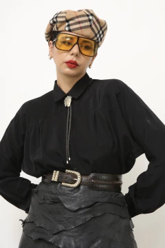 Camisa preta classica vintage