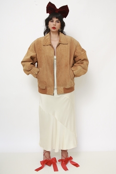 Jaqueta couro bomber vintage classica marrom na internet