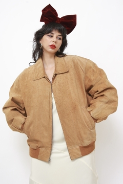 Jaqueta couro bomber vintage classica marrom na internet