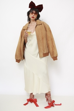 Imagem do Jaqueta couro bomber vintage classica marrom