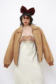 Jaqueta couro bomber vintage classica marrom na internet