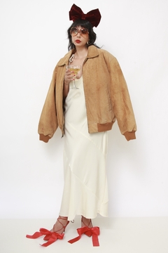 Imagem do Jaqueta couro bomber vintage classica marrom