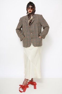 Blazer xadrez classico camelo - comprar online