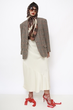 Blazer xadrez classico camelo - loja online
