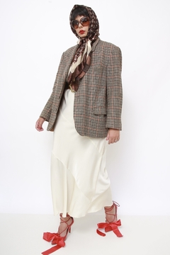 Blazer xadrez classico camelo