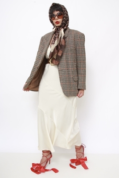 Blazer xadrez classico camelo - comprar online