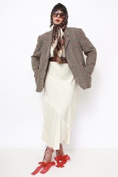 Blazer xadrez classico camelo