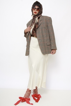 Blazer xadrez classico camelo