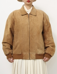 Jaqueta couro bomber vintage forro matelasse - loja online