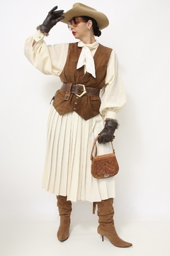 Bolsa 100 % couro rustico - comprar online