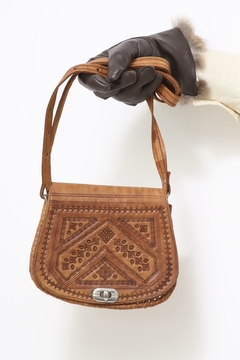 Bolsa 100 % couro rustico - comprar online