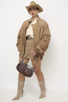 Imagem do Bolsa marrom couro vintage