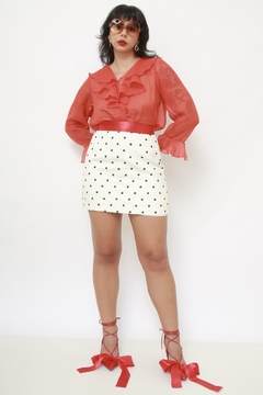 Mini saia poa viscose - comprar online