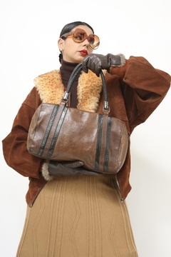 Bolsa marrom det preto couro AREZZO - comprar online