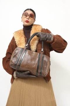 Bolsa marrom det preto couro AREZZO
