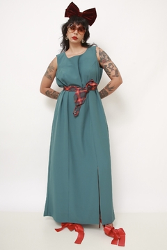 Imagem do Conjunto VESTIDO + BLAZER verde chic