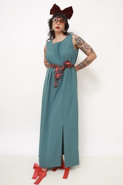 Conjunto VESTIDO + BLAZER verde chic