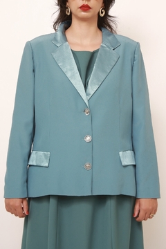 Imagem do Conjunto VESTIDO + BLAZER verde chic