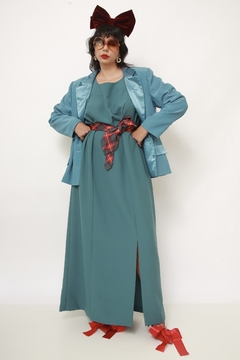 Conjunto VESTIDO + BLAZER verde chic - comprar online