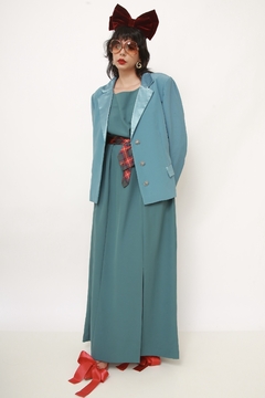 Conjunto VESTIDO + BLAZER verde chic - Capichó Brechó
