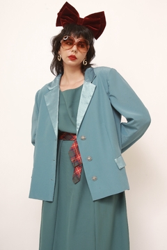 Conjunto VESTIDO + BLAZER verde chic - comprar online