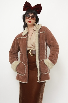 Casaco estilo Penny marrom forro pelucia