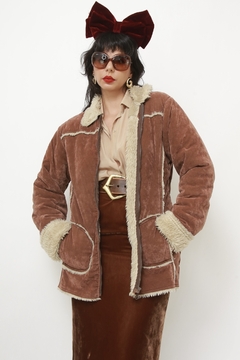 Imagem do Casaco estilo Penny marrom forro pelucia