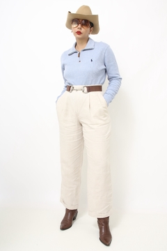 Calça classica 100% linho - loja online