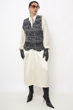 Colete pinguin e foca vintage cinza - comprar online