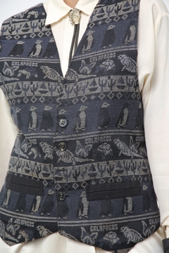Colete pinguin e foca vintage cinza - comprar online