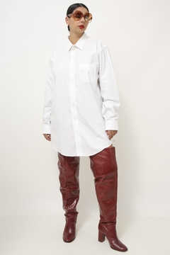 Camisa branca classica maxi - comprar online