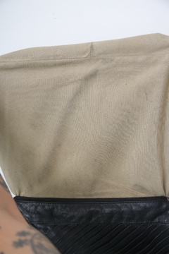 Bolsa franja western preta couro - loja online